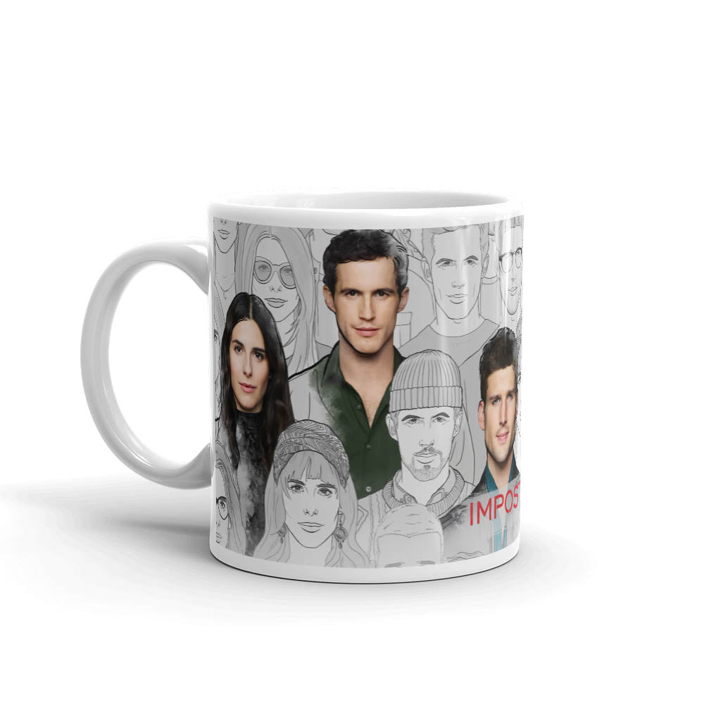 Imposters Full Cast White Mug