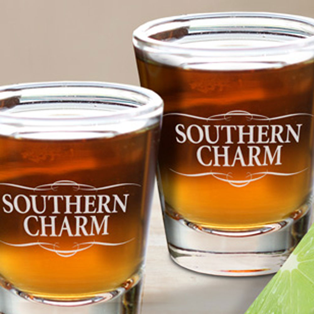 Southern Charm Logo Shot Glasses - Set of 2