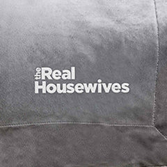 The Real Housewives Soft Sherpa Embroidered Blanket