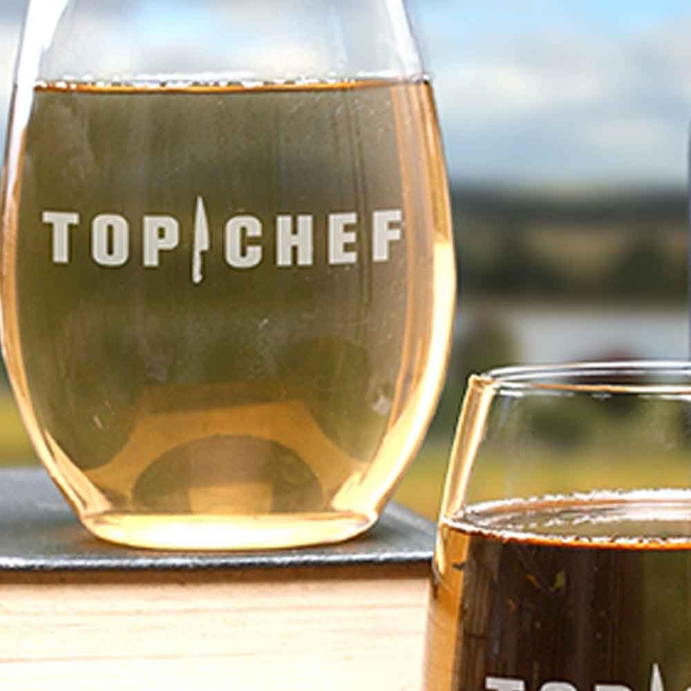 Top Chef Stemless Wine Glasses - Set of 2