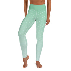 Bravo Aqua Ombre Women's All-Over Print Yoga Leggings