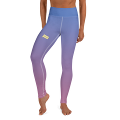 Bravo Blue Ombre Women's Yoga Leggings