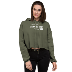 The Real Housewives of Atlanta Who Gon' Check Me, Boo? Women's Fleece Crop Hooded Sweatshirt