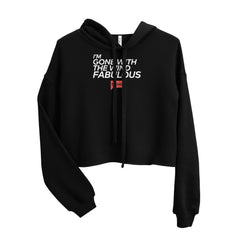 I'm Gone With The Wind Fabulous Women's Fleece Crop Hooded Sweatshirt