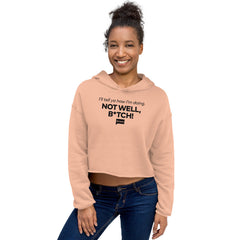 The Real Housewives of New York City How Am I Doing? Women's Fleece Crop Hooded Sweatshirt