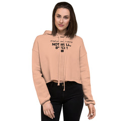 The Real Housewives of New York City How Am I Doing? Women's Fleece Crop Hooded Sweatshirt