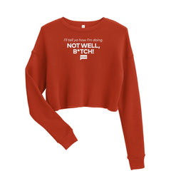 The Real Housewives of New York How Am I Doing? Women's Fleece Crop Sweatshirt