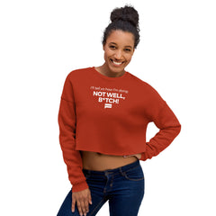 The Real Housewives of New York How Am I Doing? Women's Fleece Crop Sweatshirt