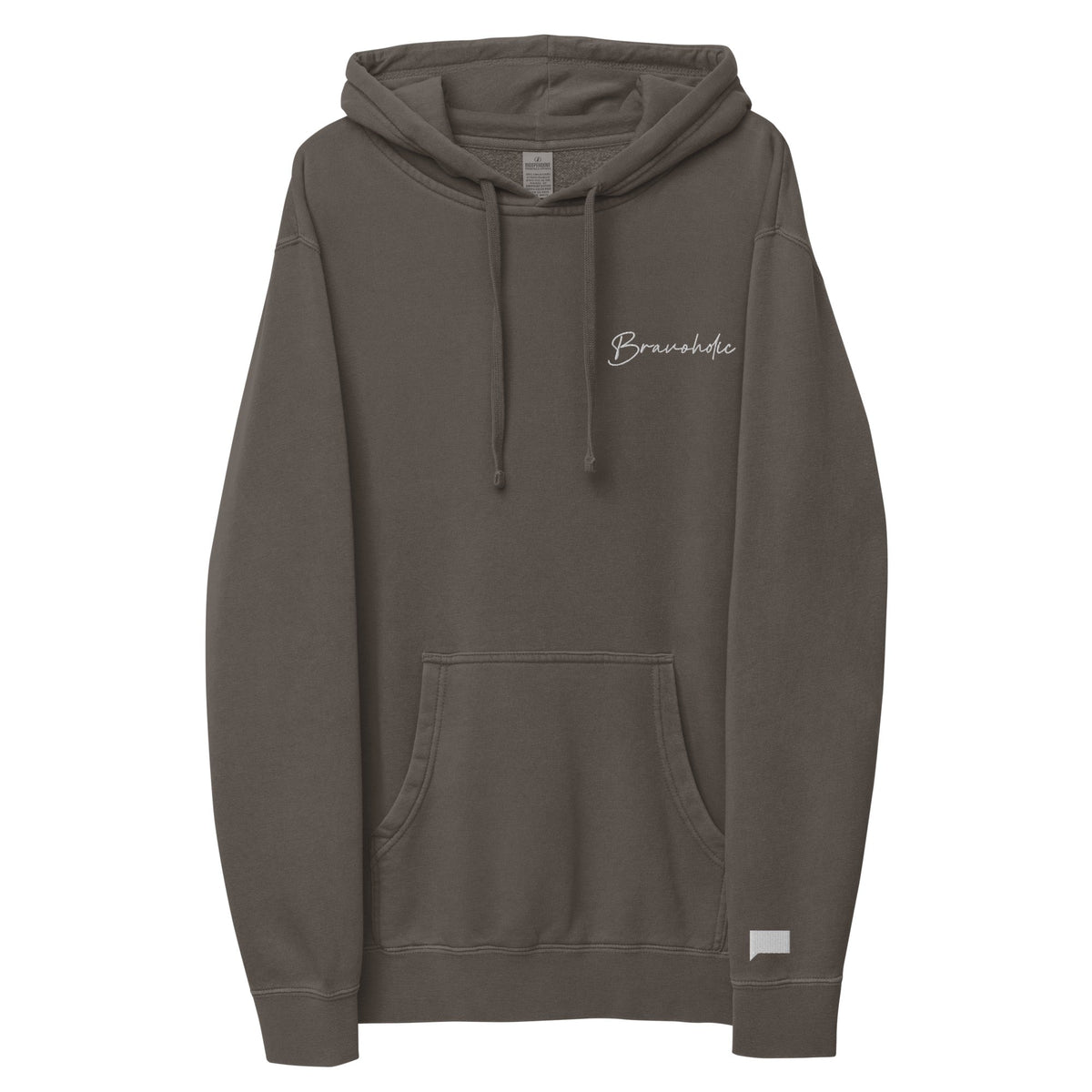 Bravoholic Script Embroidered Hoodie