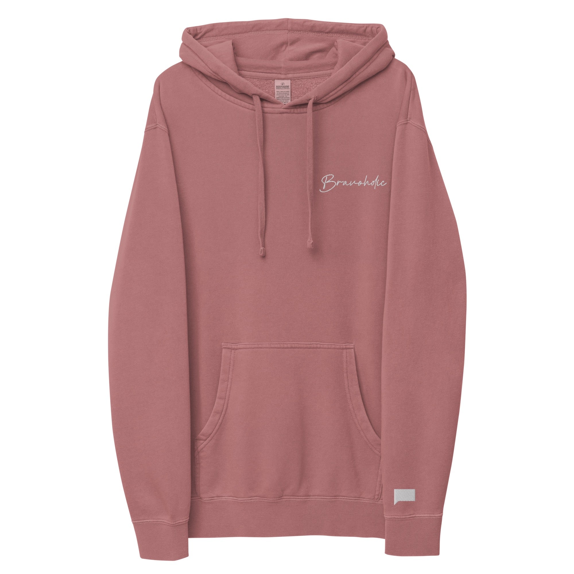 Bravoholic Script Embroidered Hoodie