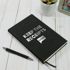 Keep The Receipts Leather Journal