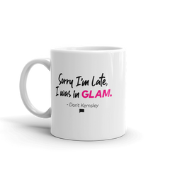 The Real Housewives of Beverly Hills Sorry I'm Late Dorit Kemsley White Mug