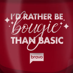 I'd Rather Be Bougie Than Basic Stemless Wine Glass