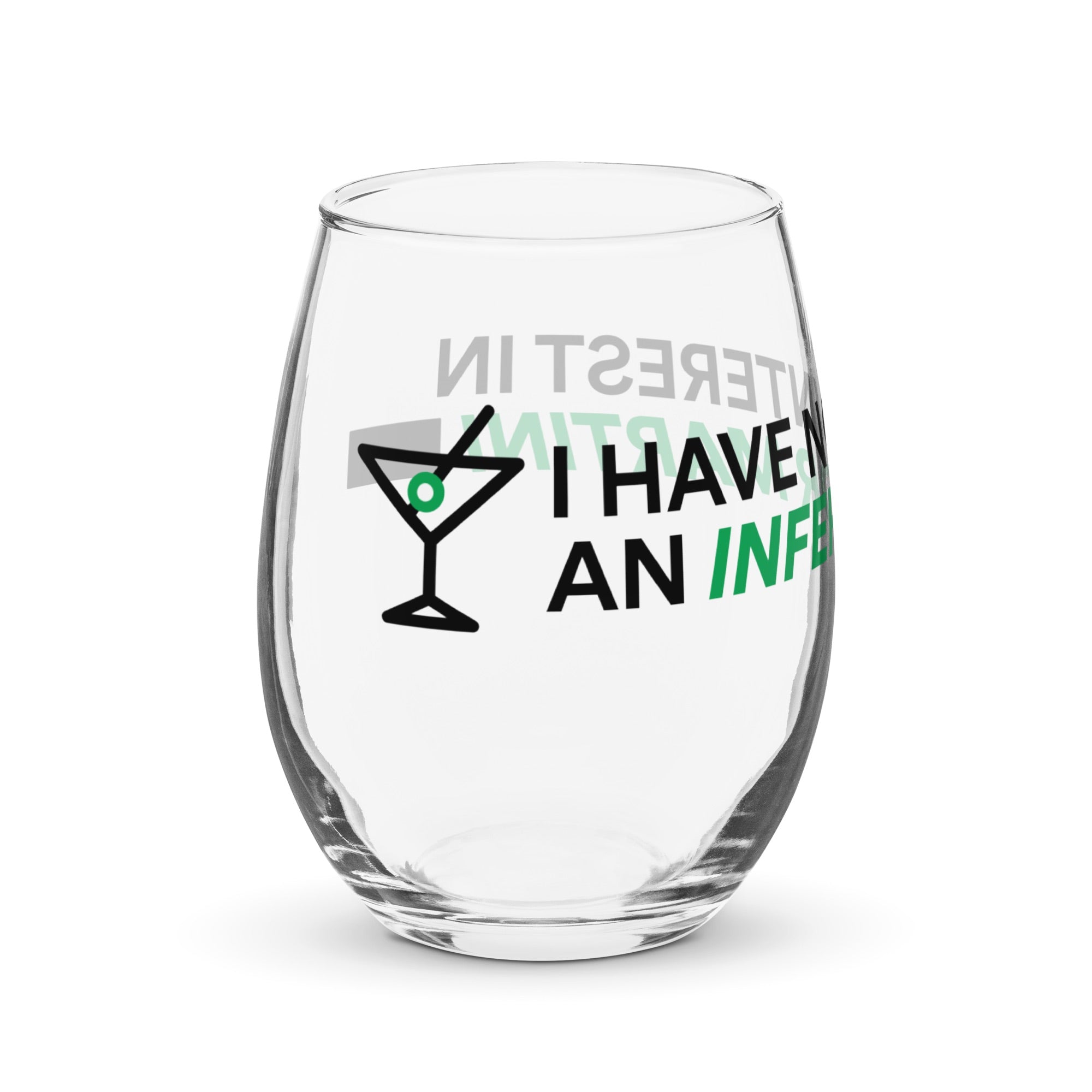 Southern Charm Inferior Martini Stemless Wine Glass