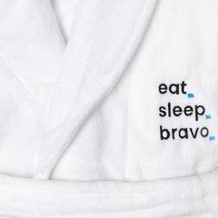 Eat. Sleep. Bravo. Terry Cloth Cotton Robe