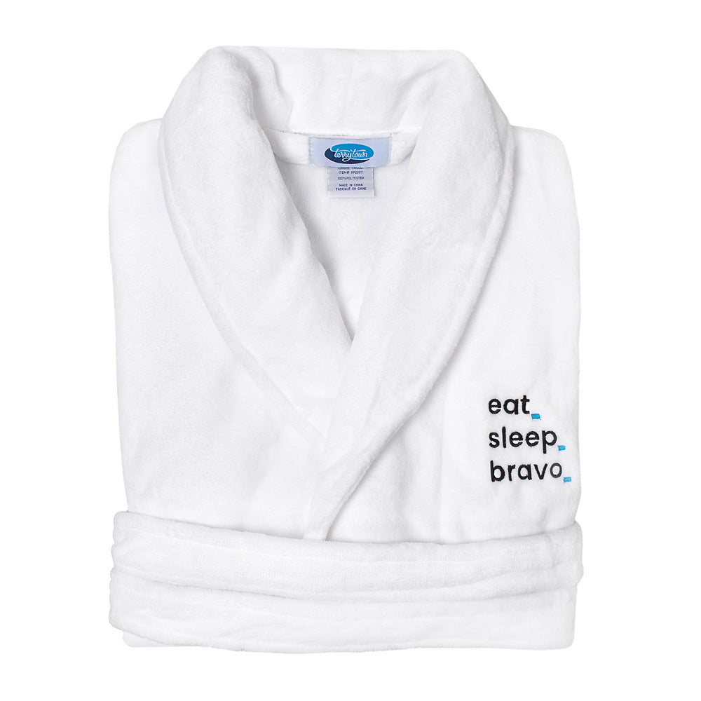 Eat. Sleep. Bravo. Terry Cloth Cotton Robe