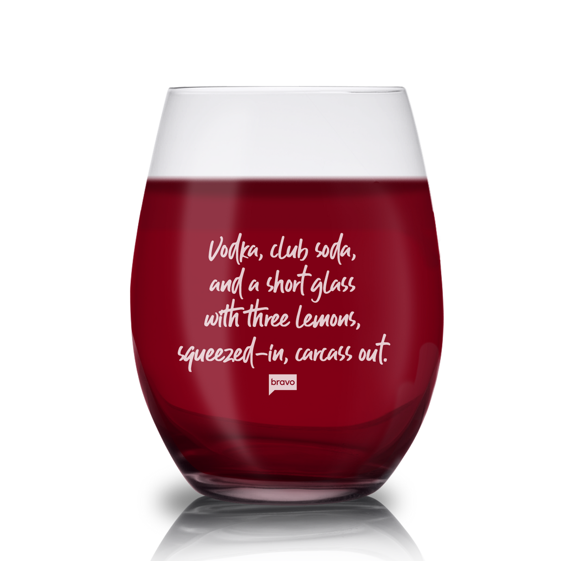 The Real Housewives of Beverly Hills Drink Order Laser Engraved Stemless Wine Glass