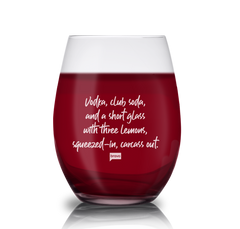 The Real Housewives of Beverly Hills Drink Order Laser Engraved Stemless Wine Glass