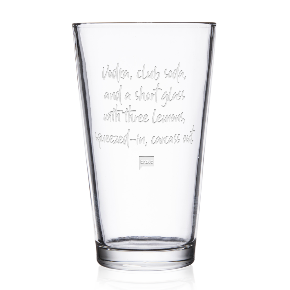 The Real Housewives of Beverly Hills Drink Order Laser Engraved Pint Glass