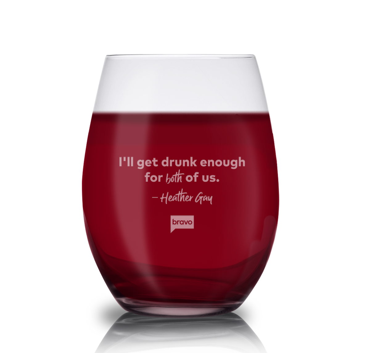 The Real Housewives of Salt Lake City I'll Get Drunk Enough Laser Engraved Stemless Wine Glass