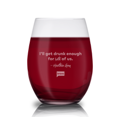 The Real Housewives of Salt Lake City I'll Get Drunk Enough Laser Engraved Stemless Wine Glass