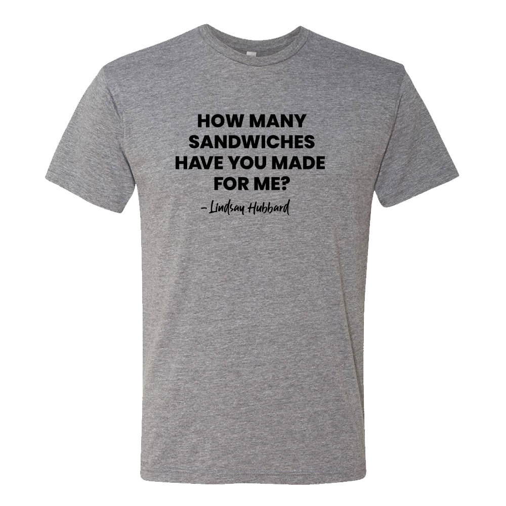 Summer House How Many Sandwiches Have You Made For Me? Men's Tri-Blend T-Shirt