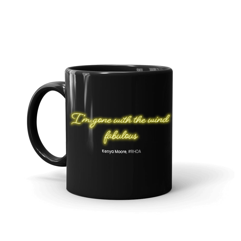 The Real Housewives Museum Collection Gone With The Wind Black Mug