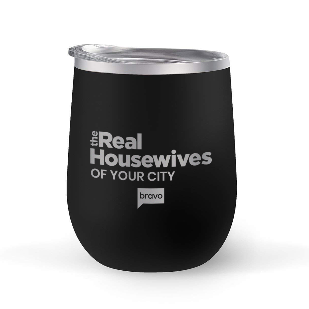 The Real Housewives Gear Personalized Laser Engraved Wine Tumbler with Straw