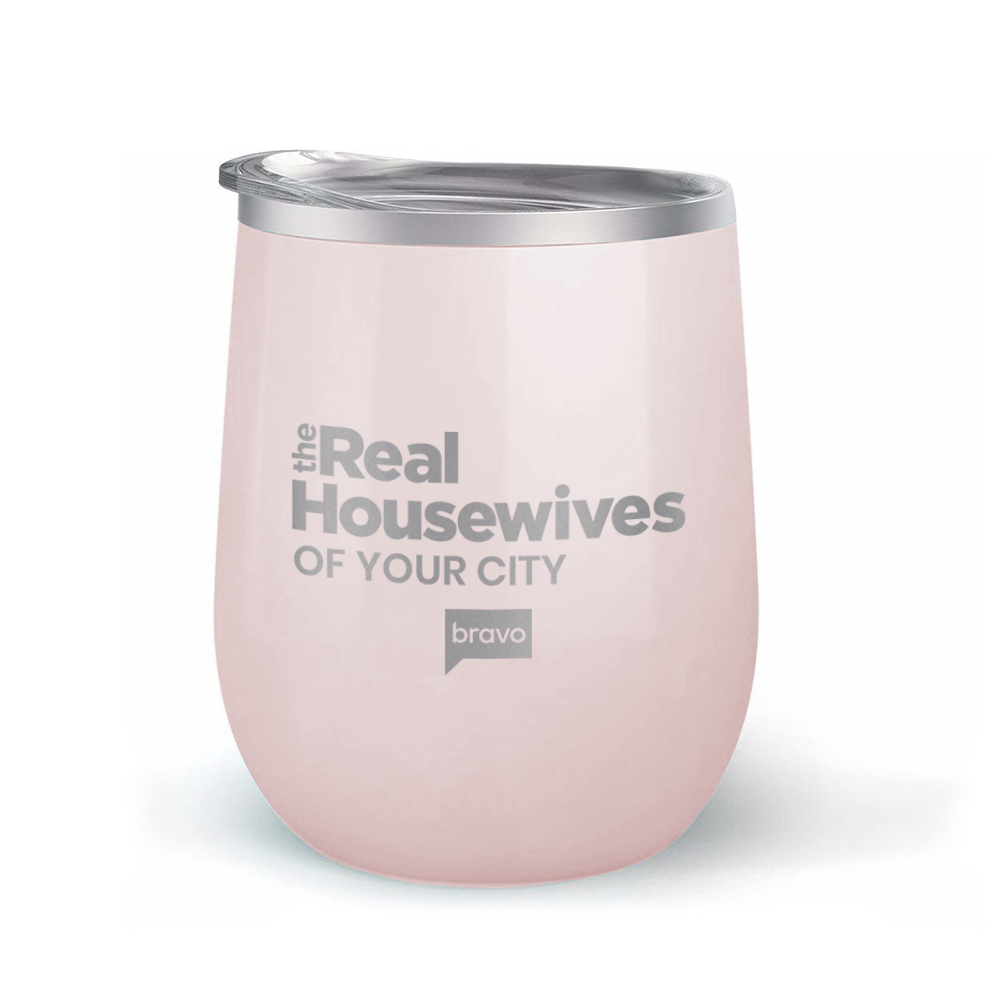 The Real Housewives Gear Personalized Laser Engraved Wine Tumbler with Straw