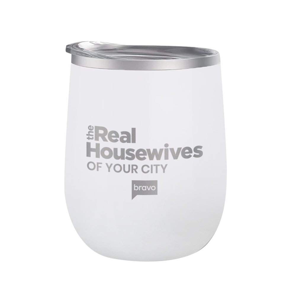 The Real Housewives Gear Personalized Laser Engraved Wine Tumbler with Straw