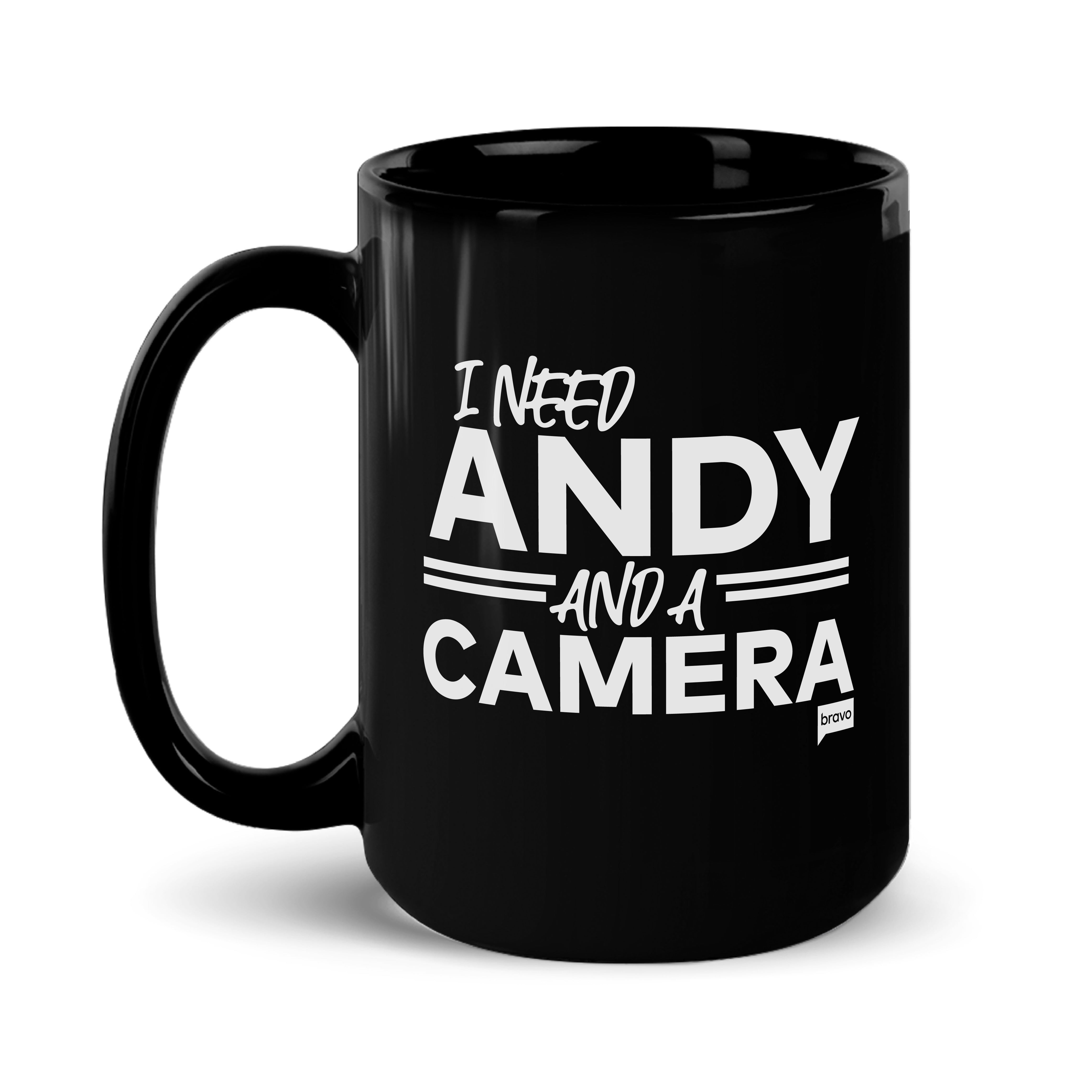 I Need Andy And A Camera Black Mug