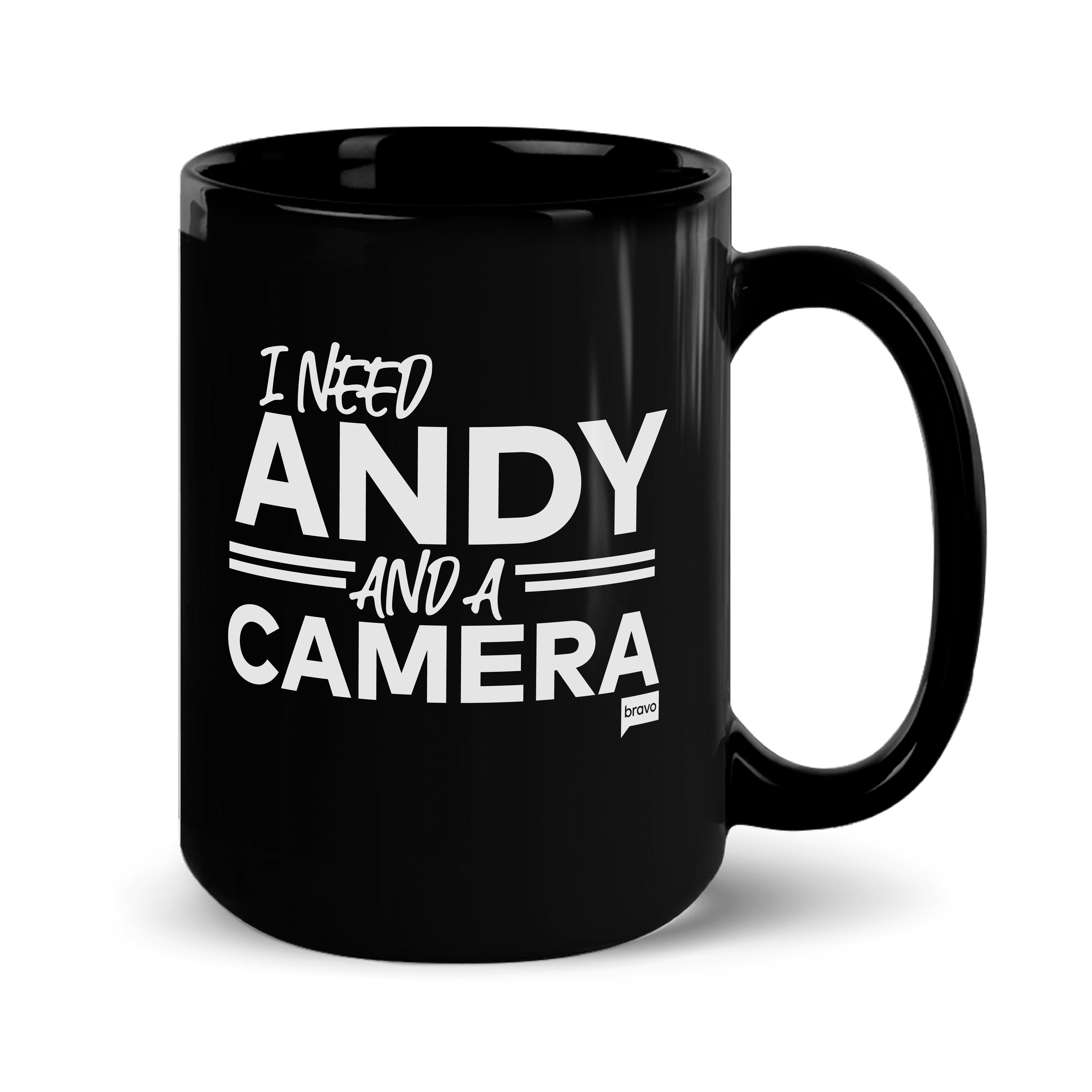 I Need Andy And A Camera Black Mug