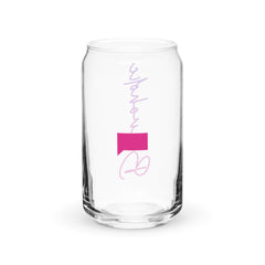 Bravoholic Script Can Shaped Glass