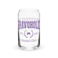 Bravoholic Social Club Can Shaped Glass