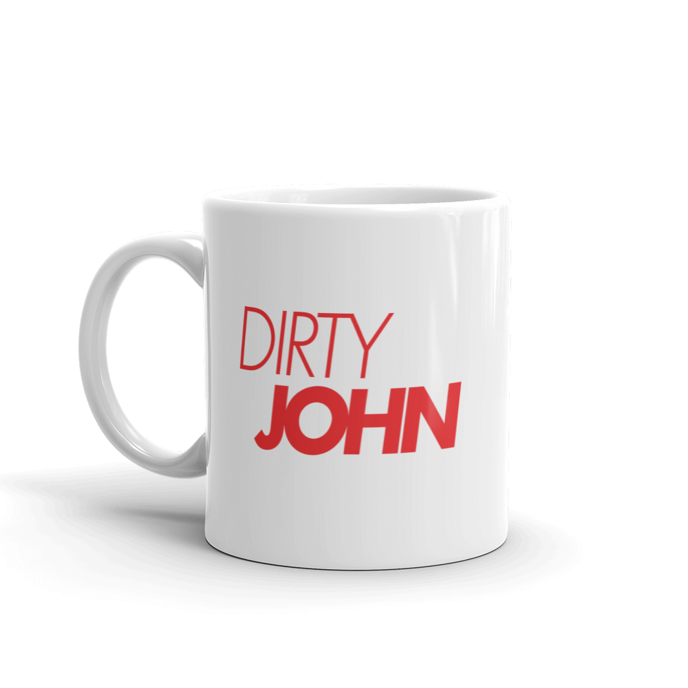 Dirty John Red Logo White Mug