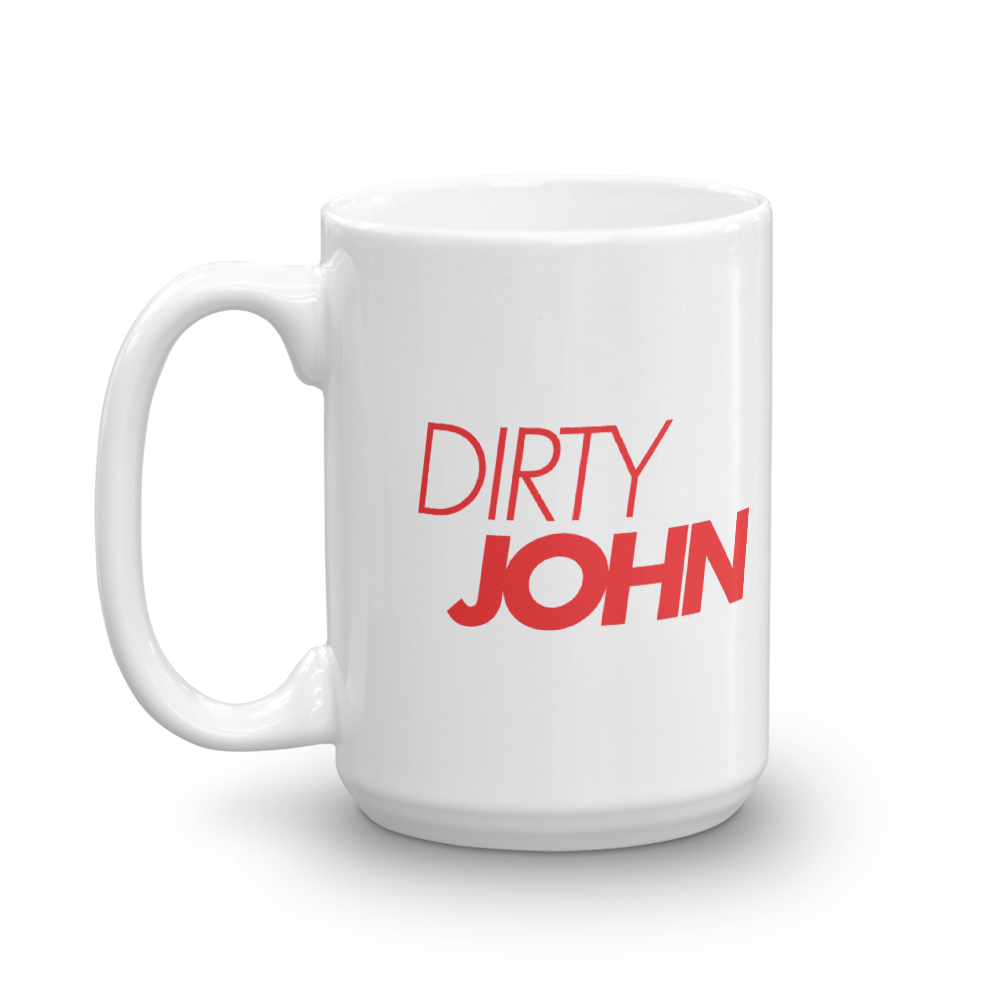 Dirty John Red Logo White Mug