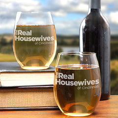 The Real Housewives Personalized City Stemless Wine Glass - Set of 2