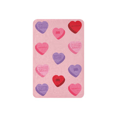 Bravo Conversation Hearts Sherpa Blanket