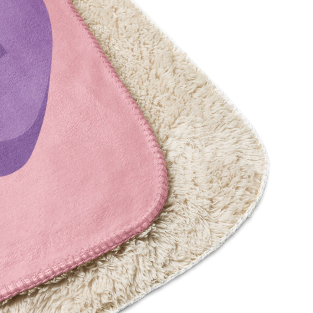 Bravo Conversation Hearts Sherpa Blanket