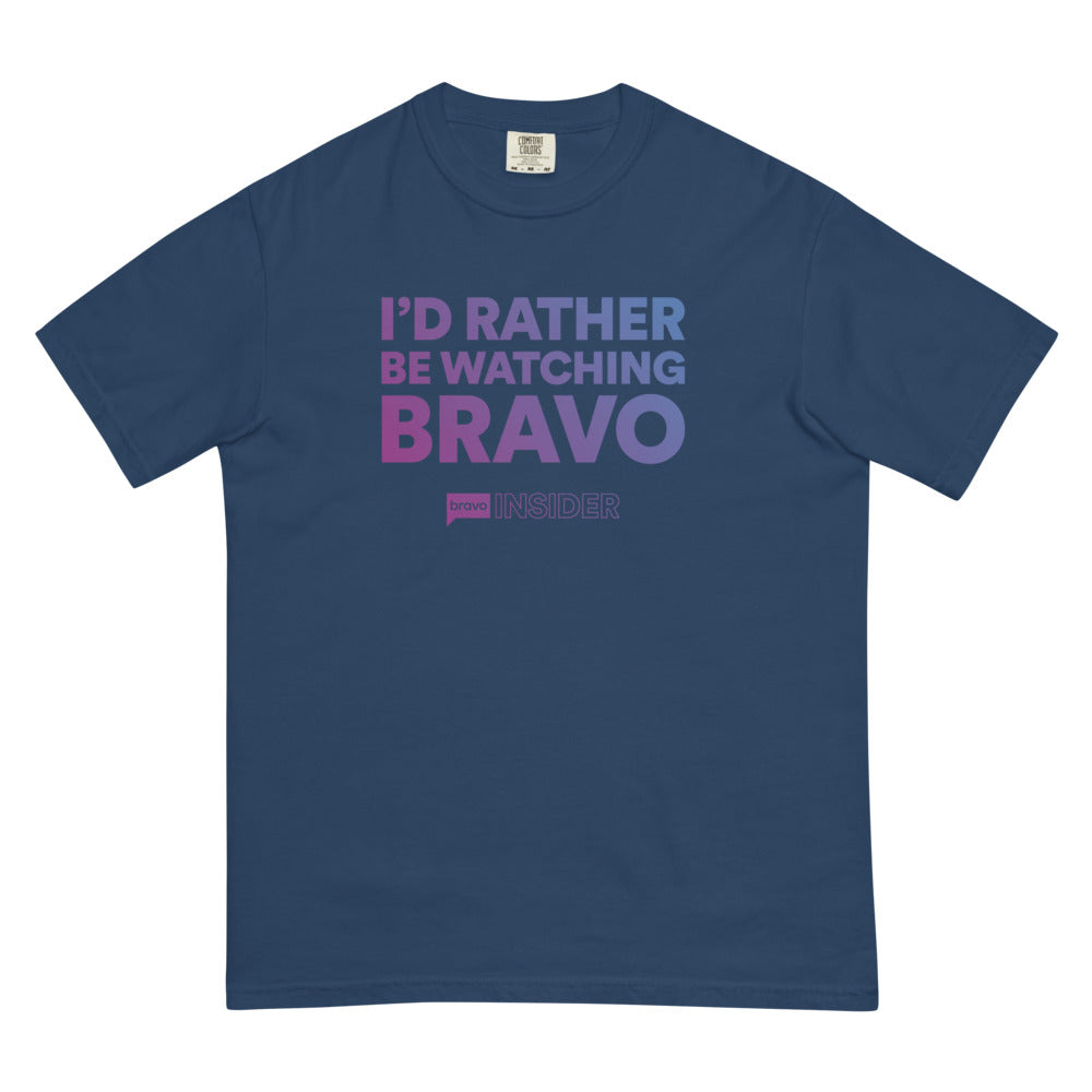 Bravo Insider I'd Rather Be Watching Bravo T-Shirt