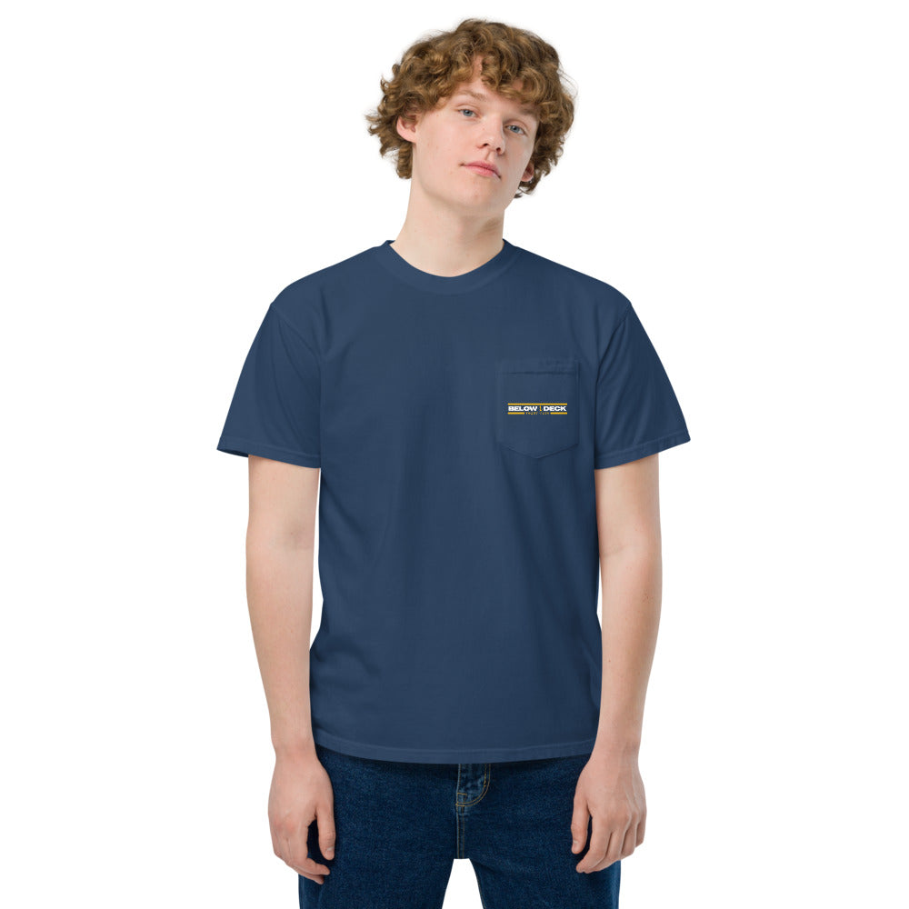 Below Deck Yacht Club Comfort Colors Pocket T-Shirt