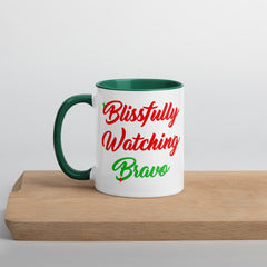 Blissfully Watching Bravo Two Tone Mug