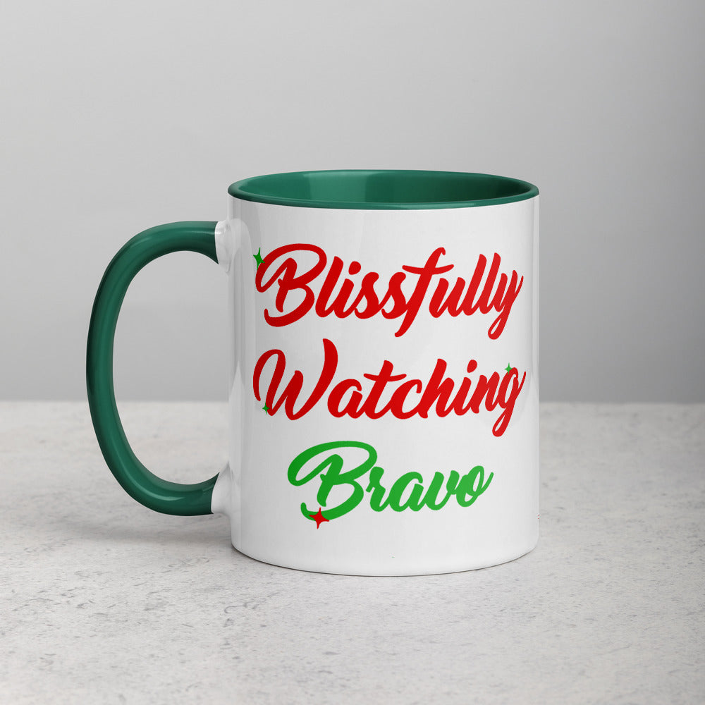 Blissfully Watching Bravo Two Tone Mug