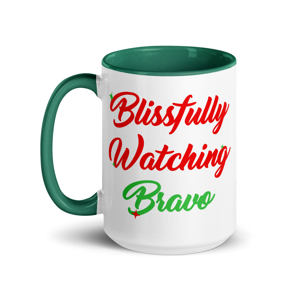 Blissfully Watching Bravo Two Tone Mug