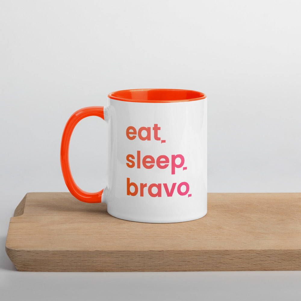 Eat. Sleep. Bravo Two-Tone Mug