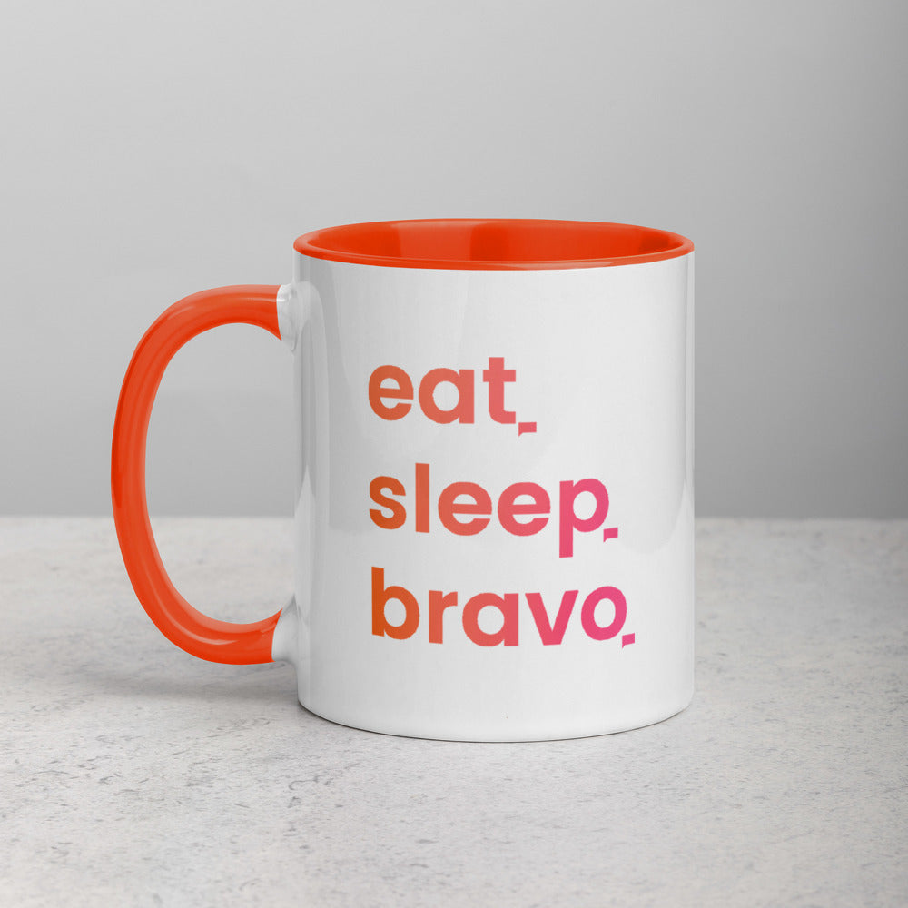 Eat. Sleep. Bravo Two-Tone Mug